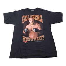 VTG 90s WCW Goldberg 1998 Wrestling Graphic Art Promo T Shirt WWF WWE Size Large