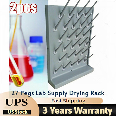 Lab Science Supply Drying Rack 27 Pegs Cleaning Equipment Drying Frame ...