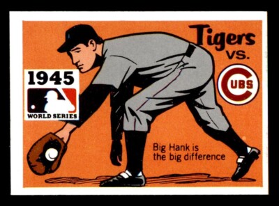 1971 Fleer World Series Baseball #43 1945 Tigers vs. Cubs NM *d4