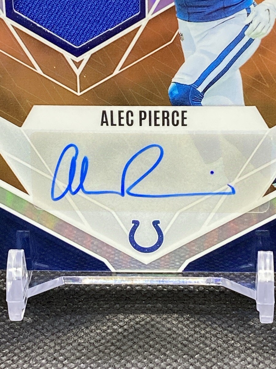 2022 Panini Phoenix ALEC PIERCE Rookie Patch Auto RPA RC Copper