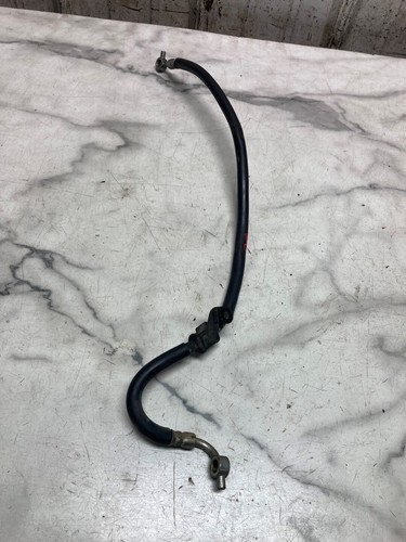 Durite de frein arrière aviation carbone raccords rouge Suzuki GSX-R
