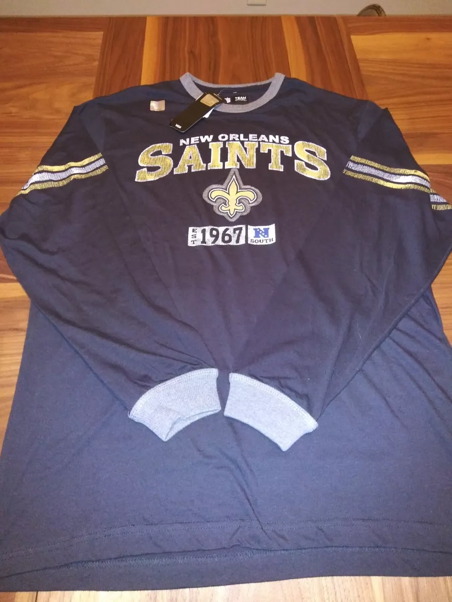 Vintage New Orleans Saints NFL T-Shirt Mens Large Long Sleeve