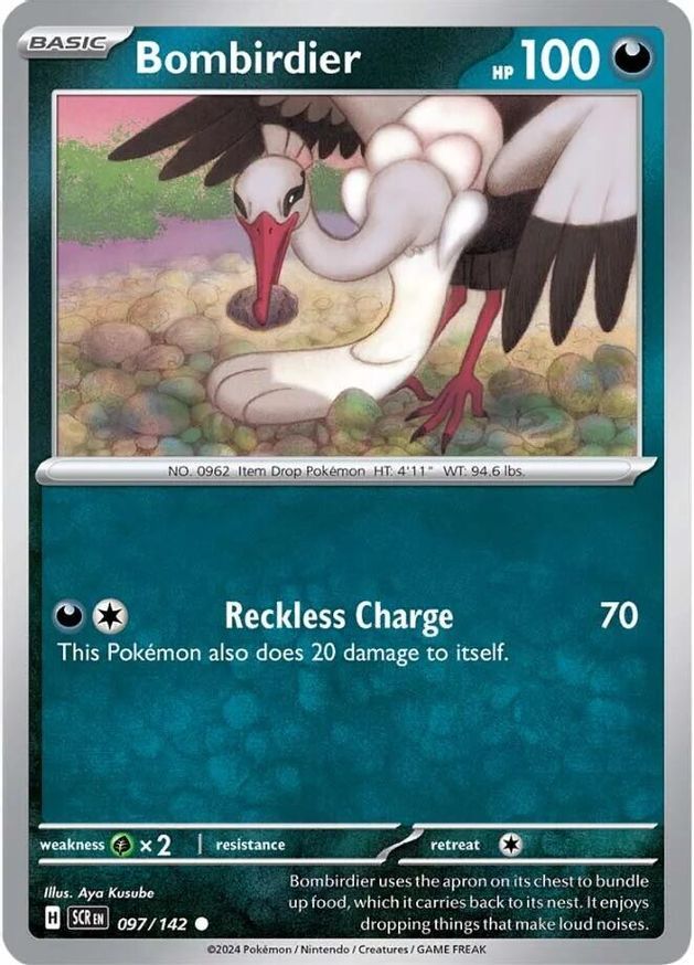 Pokemon Bombirdier (97/185) Stellar Crown NM