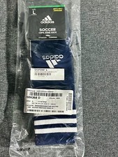 Adidas Copa Zone Cushion Soccer Socks Navy Blue / White Size L New