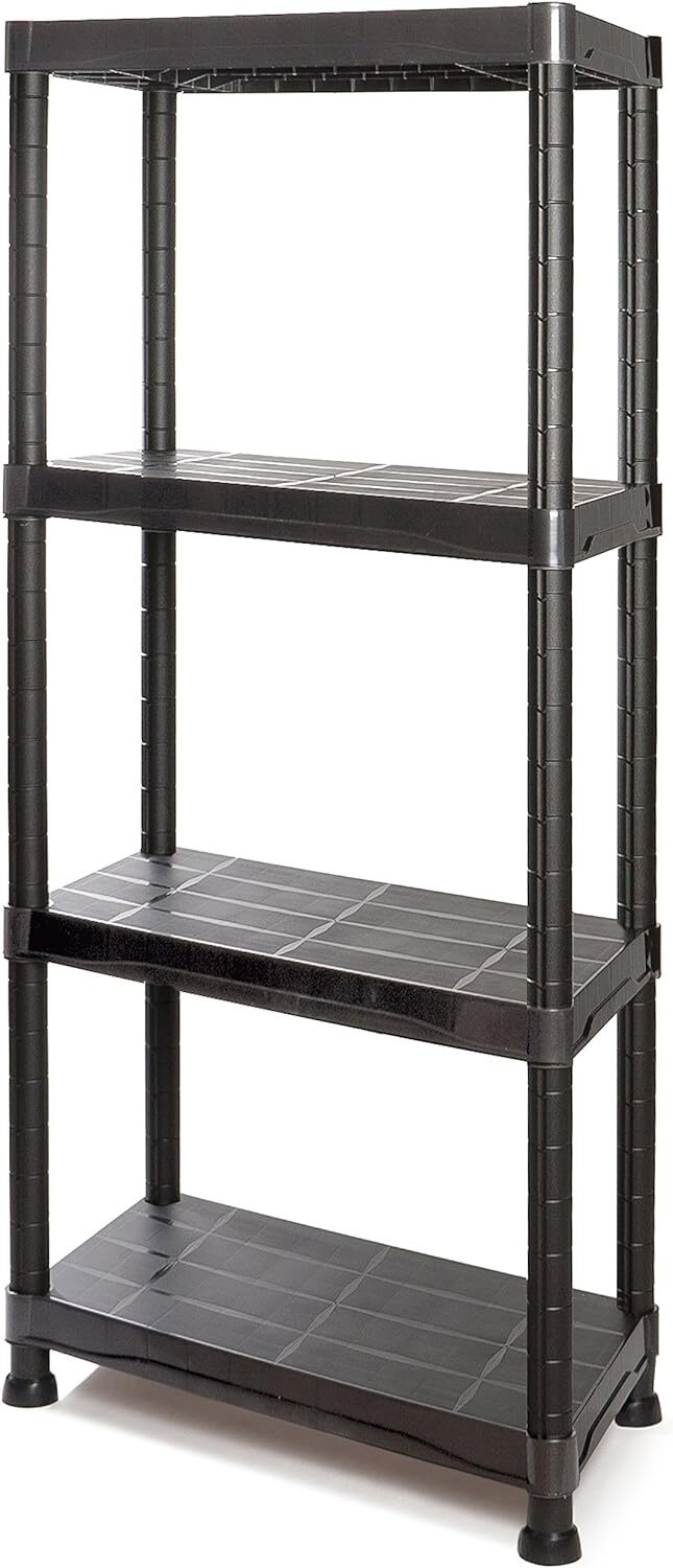 Tayg, 4 Mensole, Kit Scaffale Plastica 634, 600 x 300 x 600 x 300 x 1370 mm.