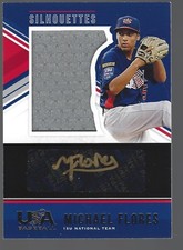 2018 USA Stars & Stripes Black Gold Signature Jerseys #59 Michael Flores 22/89 