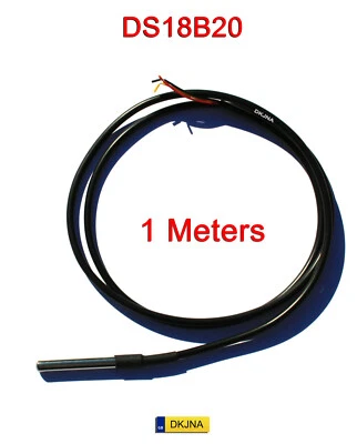 DKJNA DS18B20 1M DS18B20 Waterproof Temperature Sensor Digital Thermometer ESP8266 ESP Arduino