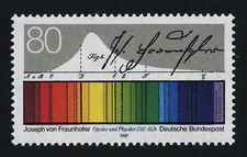 BRD FRG #Mi1313 MNH 1987 Bicentenary Joseph Von Fraunhofer [1501 YT1145 SG2176]