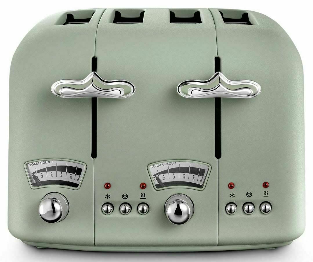 Smeg Tostadora Mint Smeg Tostador Delonghi Rebanadas Tostadora Pan