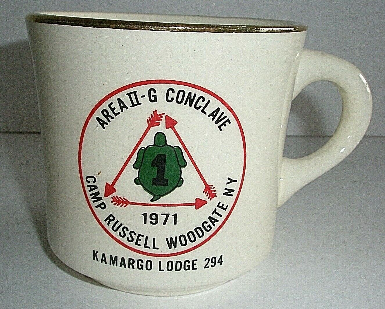 Vintage Mug Camp Russell II-G Conclave 1971 Woodgate NY Boy Scouts of America CE