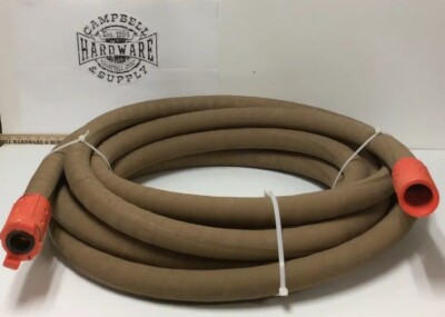 1-1/4'' X 50  SUPA BROWN TAN SANDBLASTING WHIP HOSE 50MM NYLON NOZZLE HOLDER END