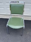 STEELCASE CLASSIC INDUSTRIAL VINTAGE 1960'S PLUSH TANKER GREEN DESK/OFFICE CHAIR — photo 1
