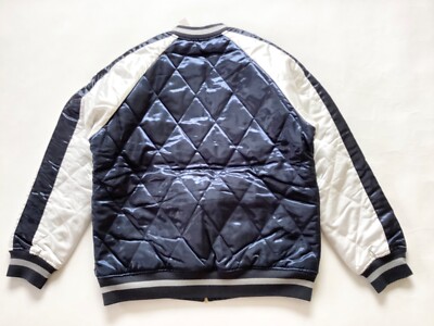 L]Supreme Quilted Satin Jacket 2013FW Blue Deadstock Sukajyan