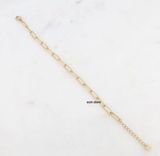 Bracelet Fin Rigide IKITA Ajustable – Doré, Rose, Blanc – émail Et Acier Inoxydable – Neuf Avec étiquette