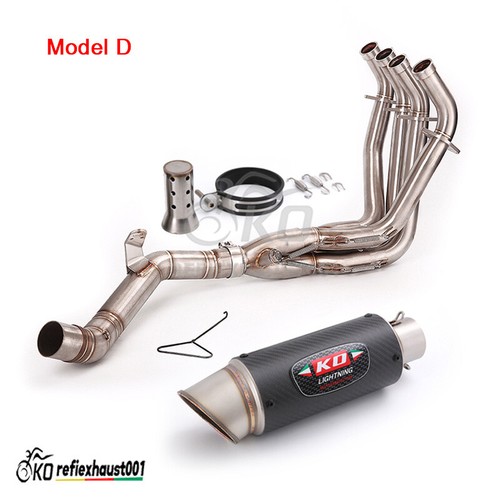 Slip For Kawasaki Z900 2017-2023 Modified Muffler Exhaust Front Link Pipe System - Picture 8 of 12