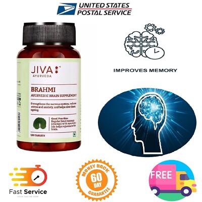  JIVA  AYURVEDA Brahmi (120 Tablets) Holistic health Naturally