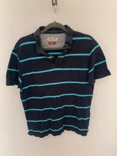 Men’s TU cotton striped polo shirt size medium