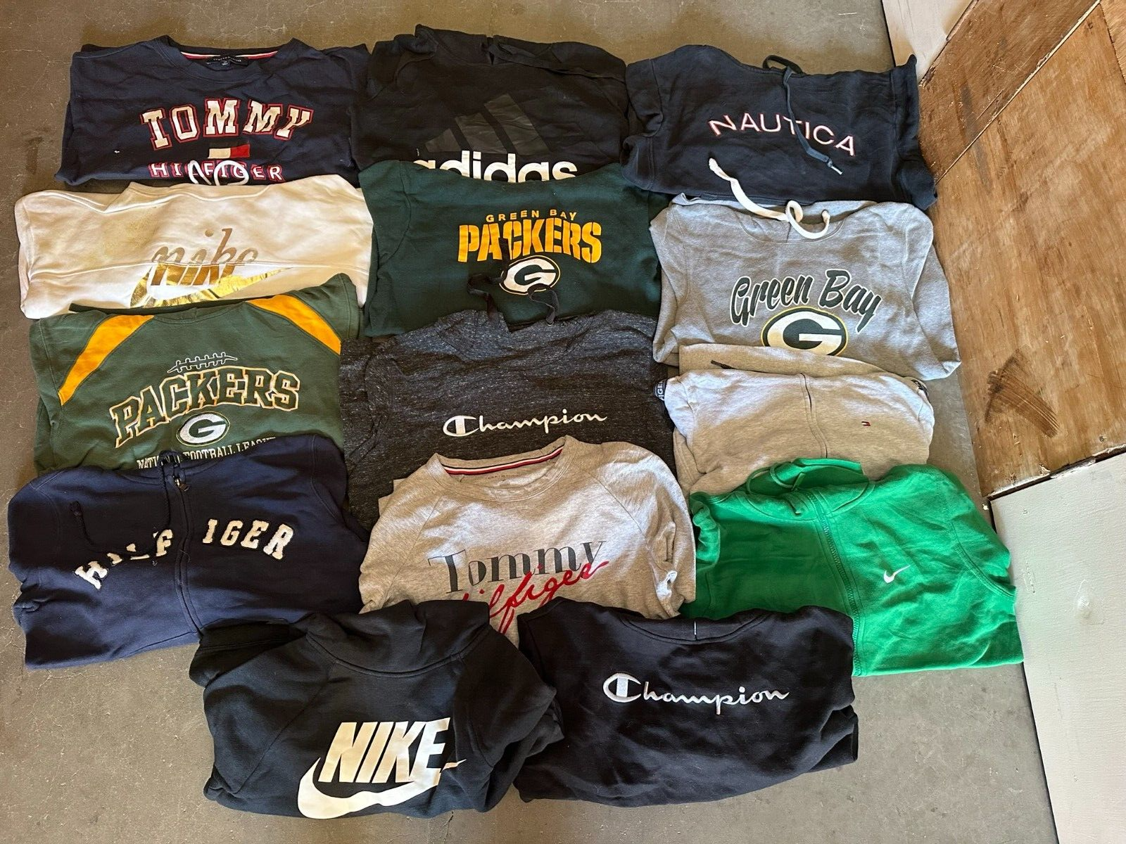 25pcs branded hoodies sweatshirts mens womens joblot vintage wholesale  handpick | eBay
