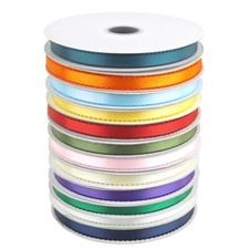 Picot Edge Double Faced Satin Ribbon, 3/8-inch, 50-yard