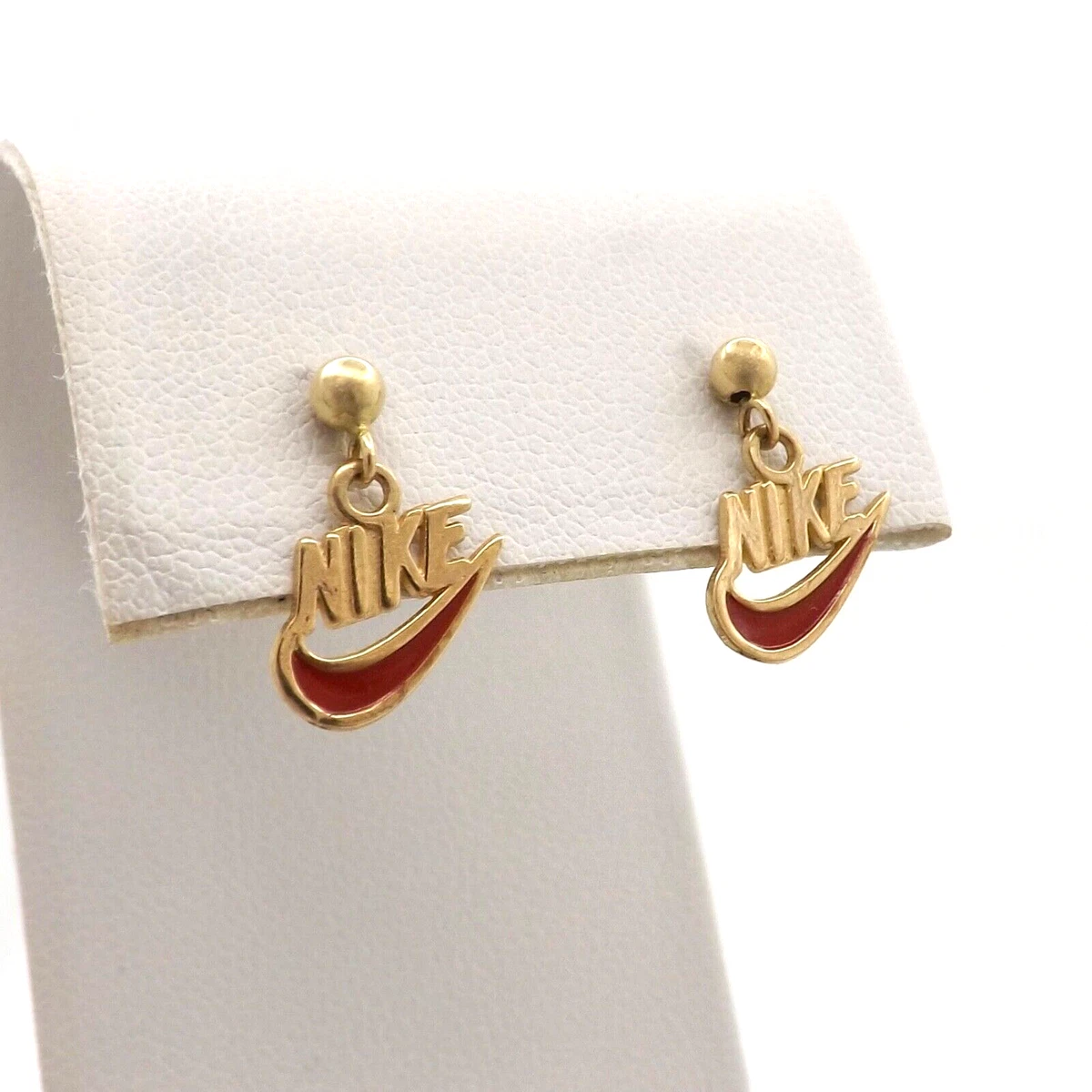 Nike swoosh stud clearance earrings