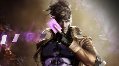 Superheroes gambit superheroes art artist Stitched Gaming Mat Desk 4830