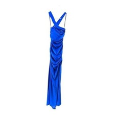 La Femme  00 Blue Evening Dress Maxi