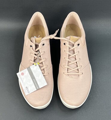 Ecco W Golf S-Lite Rose Dust Yak Leather Golf Women Shoes Siz US