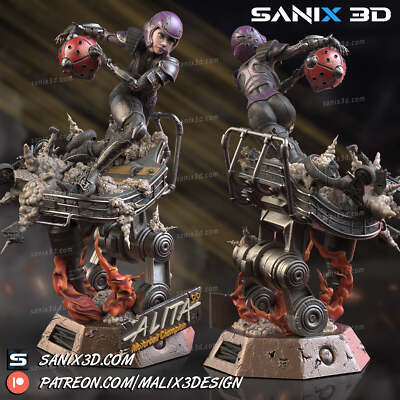 Alita - Battle Angel (Fan Art) - 3D gedruckter Modellbausatz