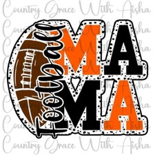 Sublimation Transfer Mama Football Ready To Press Heat Transfer