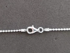 Bead Chain Anklet - 11 inch* (1.5mm* wide) - Sterling Silver - Made Italy