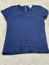 Market & Spruce Womens Shirt Size Small Blue Classic Dressy Comfort