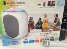 Singing Machine Sing Cast Max, White VIDEO CASTING KARAOKE SYSTEM NEW
