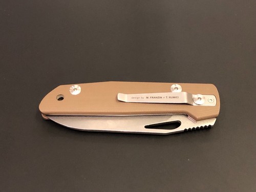 Viper Free by Tecnocut stonewashed G10/Brown handle - D2/Blade - Foto 4 di 6