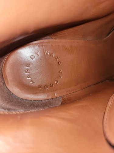 Marc by Marc Jacobs Lace Up Suede Platform Booties Shoe Size EU 39 - Picture 11 of 12