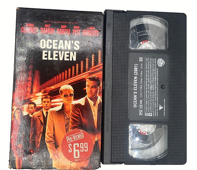 Ocean's Eleven (2001), VHS Movie, Warner Video (2002), M. Damon, G. Clooney