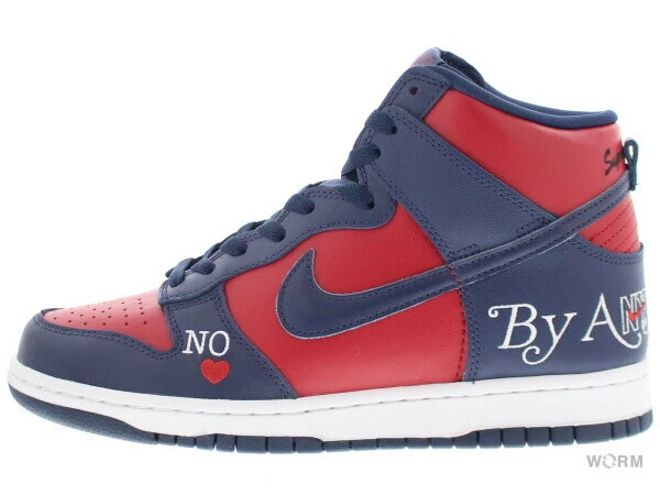 【US8.5】 NIKE SB DUNK HIGH OG QS SUPREME DM3741 600【DS】