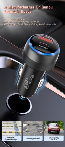 Rapide Voiture Chargeur 48W Adaptateur Allume-Cigare Pour Samsung S24 Fe S23 A15 - Photo 4 sur 16