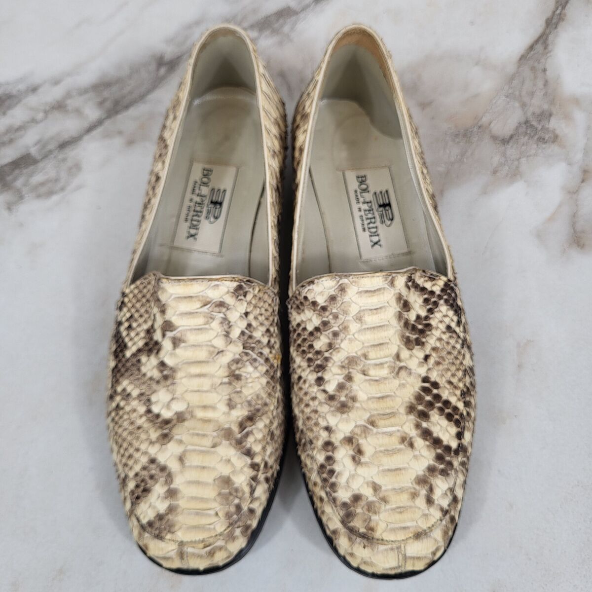 Bol-Perdix SPAIN Genuine Natural Python Snake Skin Loafers Bol-Perdix SPAIN Genuine Natural Python Snake Skin Loafers