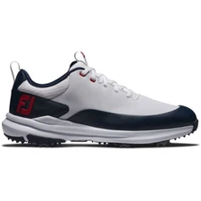 FootJoy Tour Rival 56959 Golf Shoes - White/Navy/Red