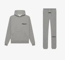 Essentials Fear Of God Dark Oatmeal SET Hoodie & Sweatpants Medium Authentic ✅