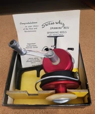 NOS MCM Ultra-Light  RED SWISS WHIZ "CHAMP Spinning Reel - Recently Unpacked!!!