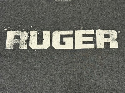 RUGER - Men's Short Sleeve 2XL - EXTRA EXTRA LARGE - Gray - Ruger Logo - RUGER