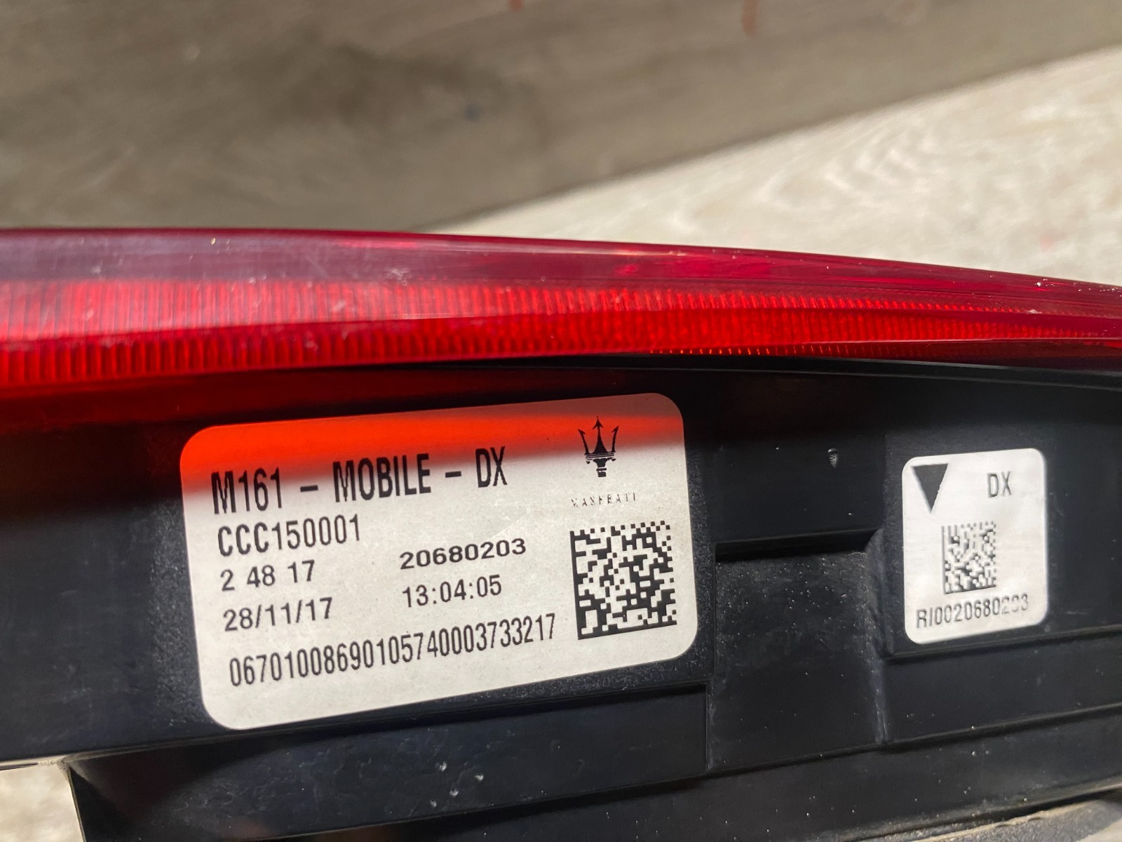 Maserati Levante 2017-2020 Rear Right Tail light