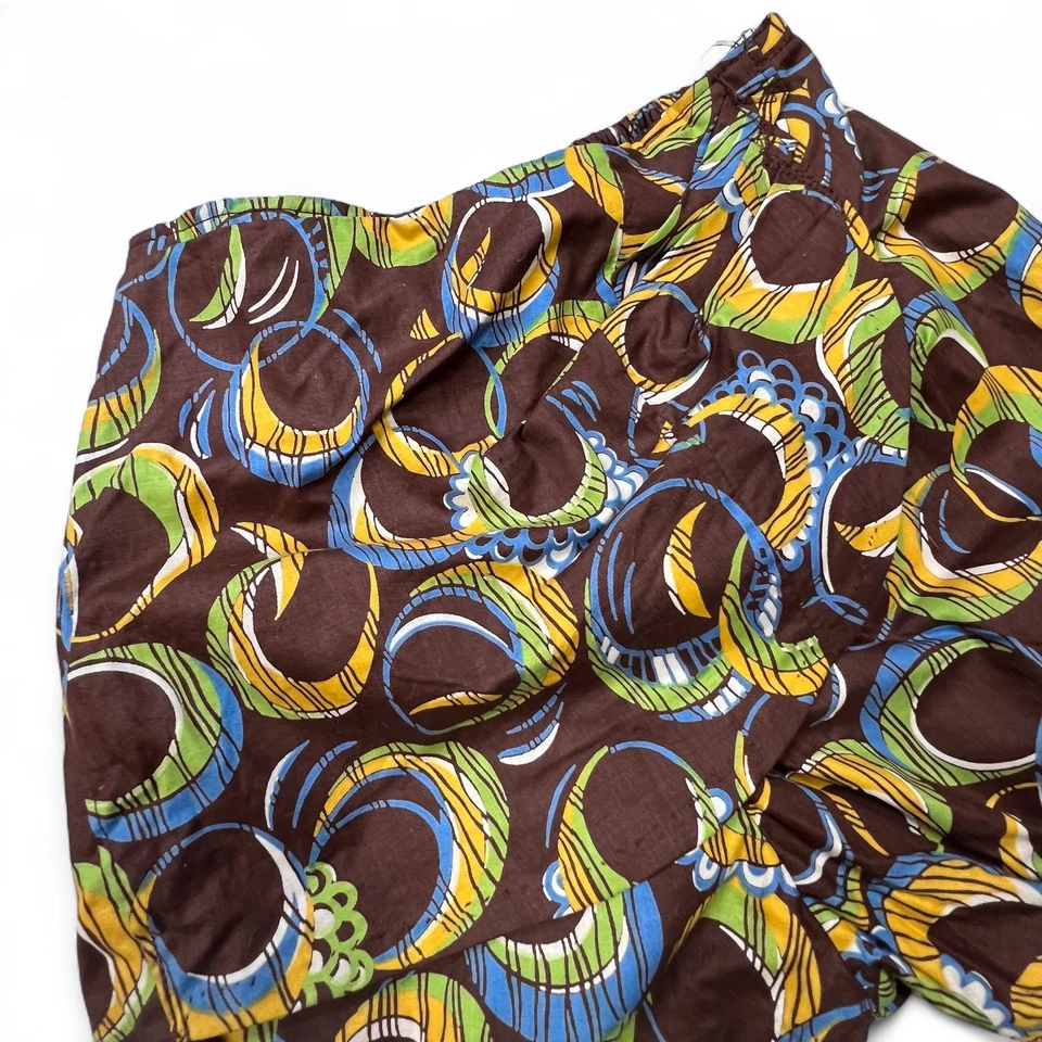 Conjunto de Disfraz Infantil Vintage 2 Piezas Halter Top y Pantalones Cortos Burbuja, Talla 5/6 Estampado Mod Foto 3 de 4