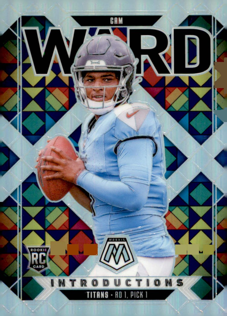 2025 Panini Mosaic #6 Cam Ward Introductions Silver