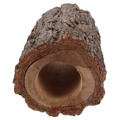 Wooden Reptile Hideout Cave with Natural Tree Trunk Look for Turtle Gecko