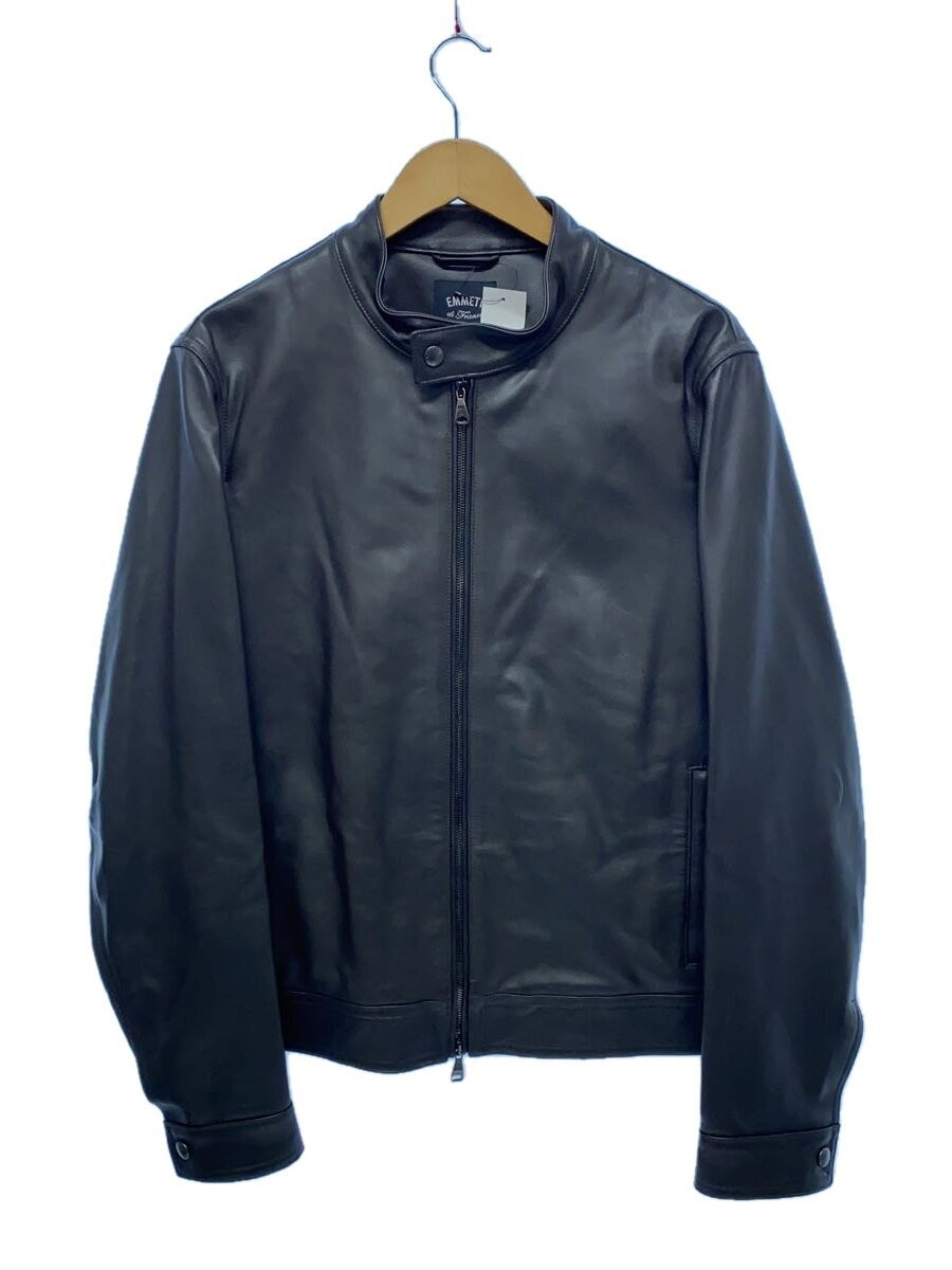 Emmeti Brown Sheepskin Leather Jacket Blouson Plain Style Japan-078