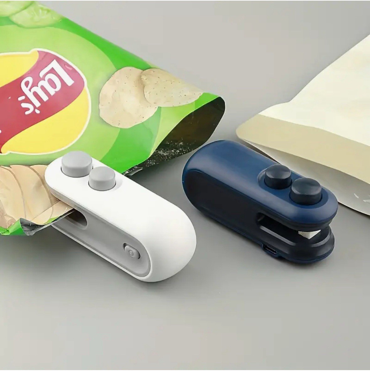 Mini 2-in-1 Snack Beutel Versiegelung USB Wiederaufladbar Hitze & Schneider Werkzeug Tragbare Versiegelung