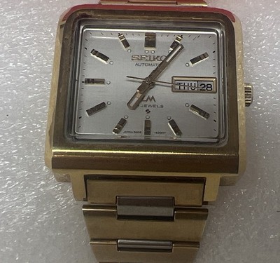 Vintage SEIKO LM Automatic 5606 5150 SQUARE 23 Jewels,SGP-BACK ST