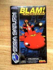BLAM! MACHINEHEAD COMPLET BO&Icirc;TE NOTICE SEGA SATURN PAL Deutsch CIB OVP jeu - VGC